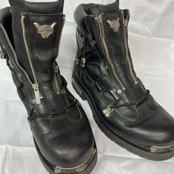 Harley-Davidson Men’s Black riding Boots - Picture 8 of 9